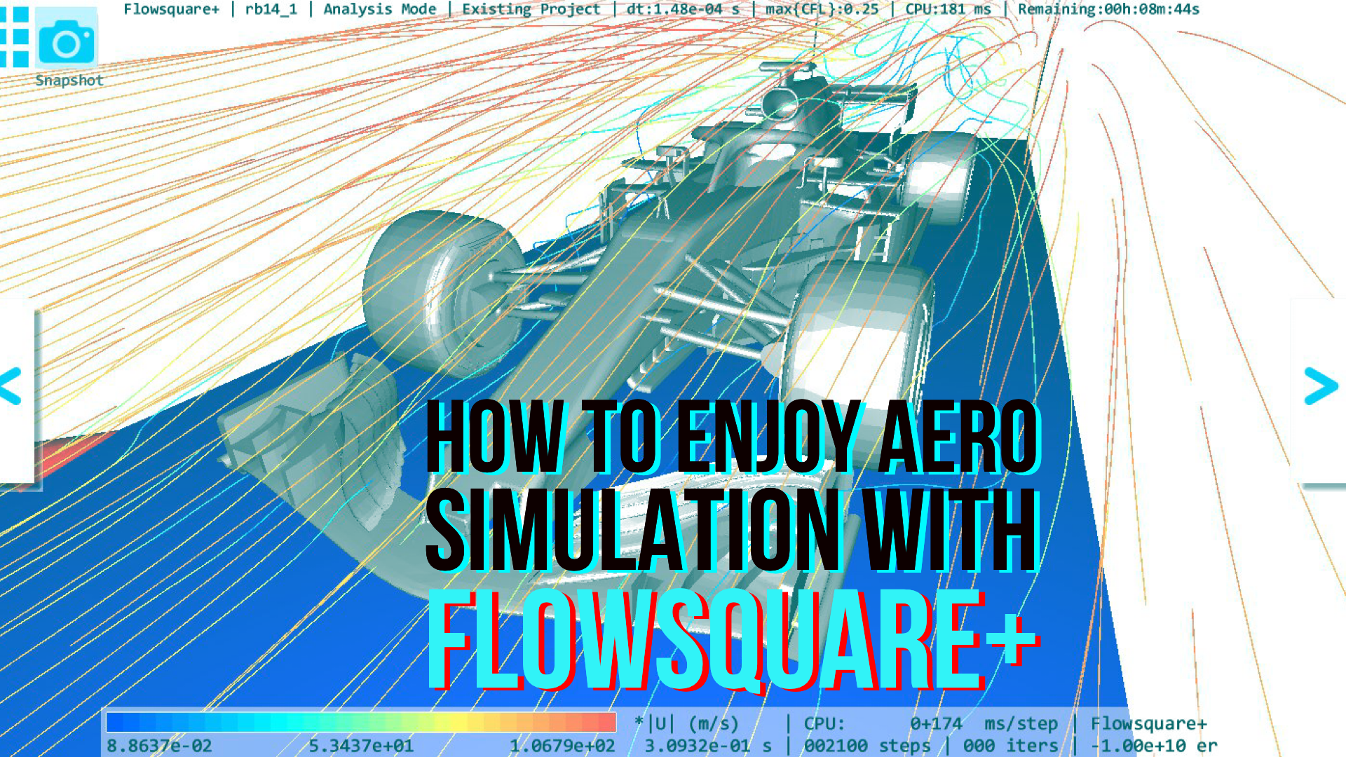 Flowsquare でお手軽エアロダイナミクスシミュレーション遊び 43racephotos