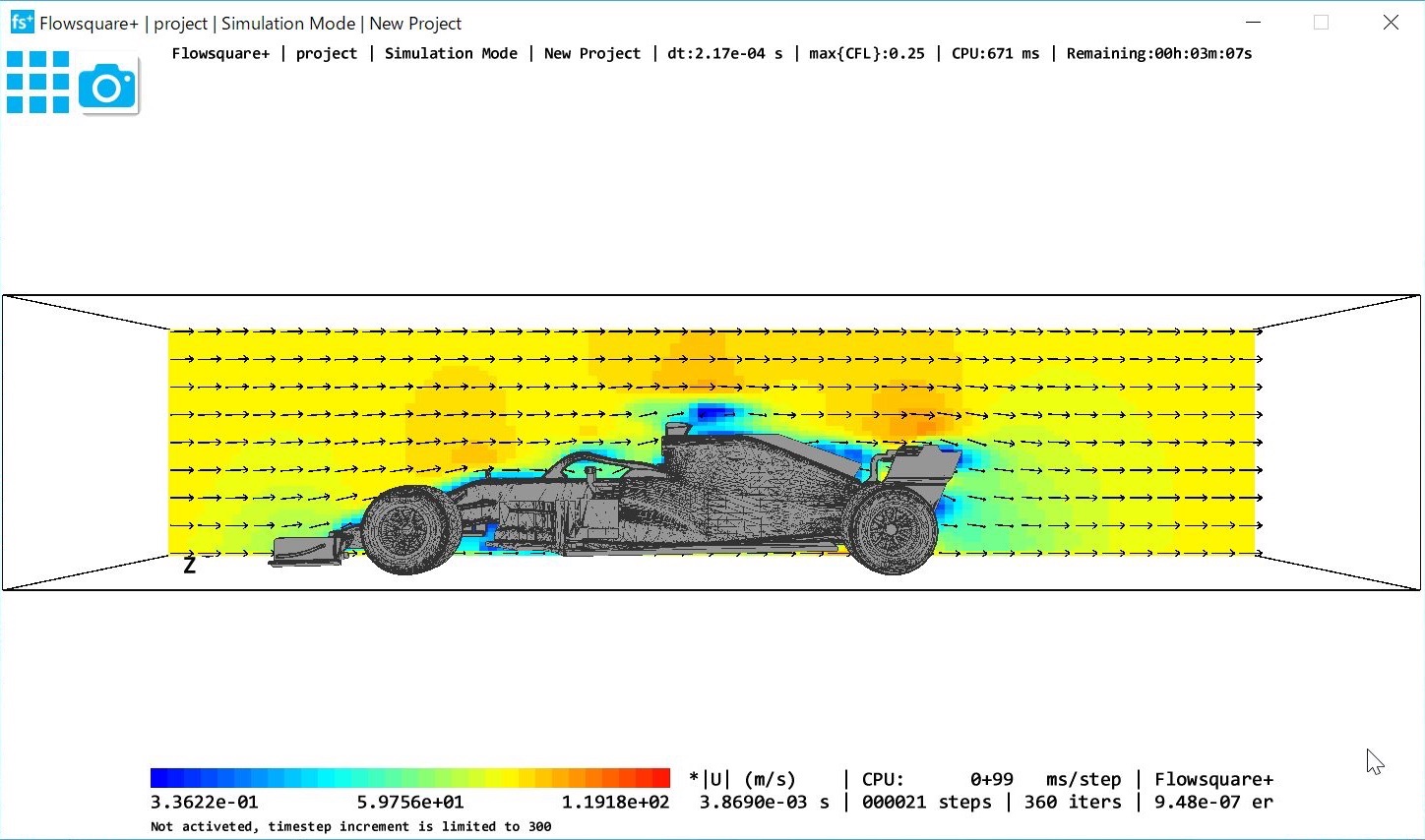 Flowsquare でお手軽エアロダイナミクスシミュレーション遊び 43racephotos